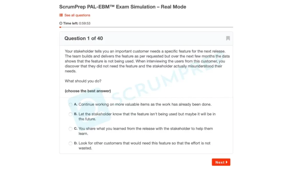 PAL-EBM Exam Simulation 1