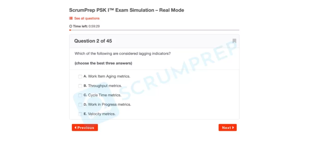 PSK I Exam Simulation