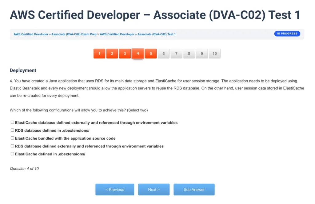 AWS Certified Developer – Associate (DVA-C02) Screenshot 6