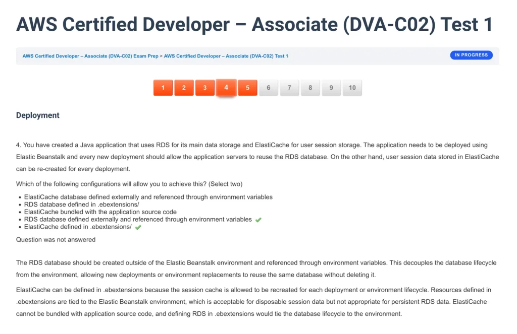 AWS Certified Developer – Associate (DVA-C02) Screenshot 7